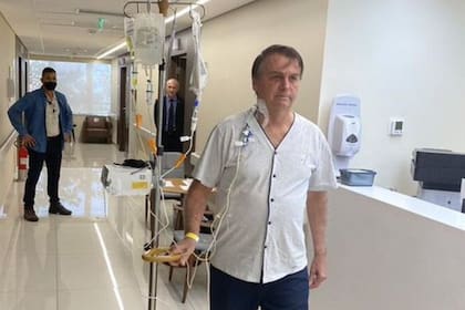 Bolsonaro, durante su internación de julio pasado