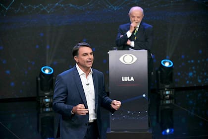 Bolsonaro, durante su primera intervención en el debate