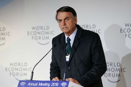 Bolsonaro en el Foro de Davos