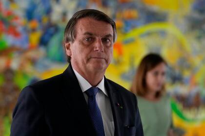 Bolsonaro en el Palacio del Planalto, en julio del año pasado