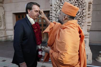 Bolsonaro llegó ayer de visita oficial a la India