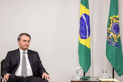 Bolsonaro recibió a LA NACION en el Palacio del Planalto