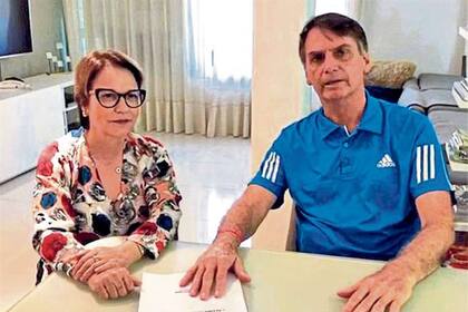 Bolsonaro recibió ayer en su casa en Río a una dirigente agropecuaria