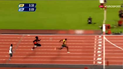 Bolt, el ganador por muchos cuerpos en la carrera imaginaria