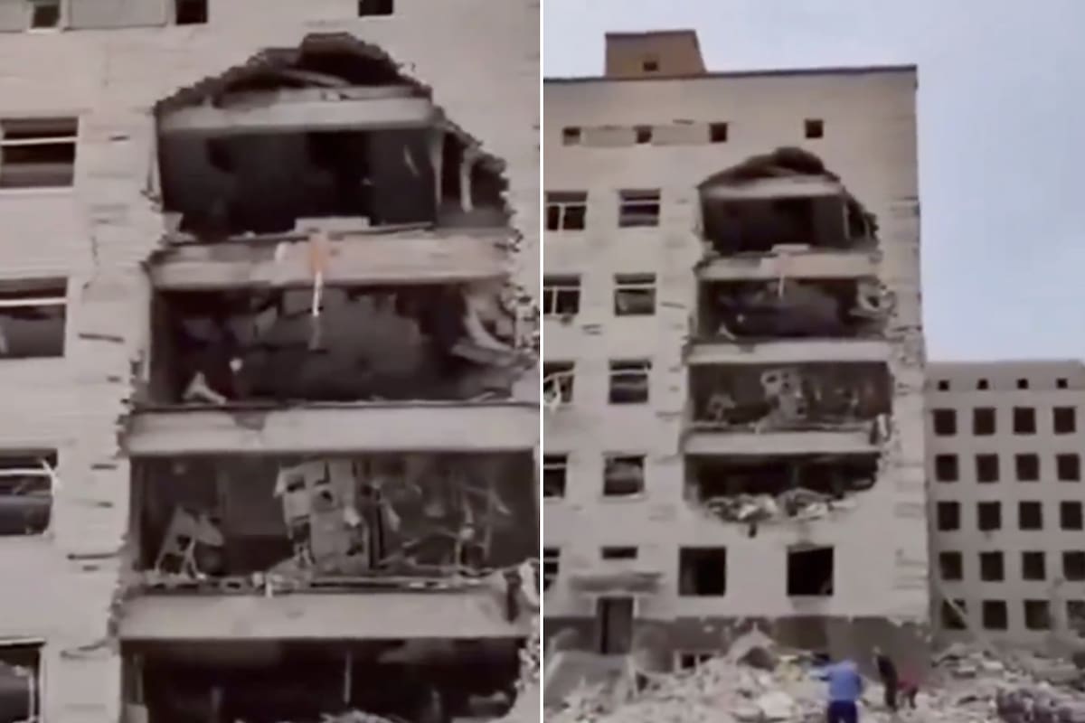 Bombardeo en Poltava, Ucrania