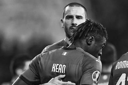 Bonucci escribió una disculpa pública en su cuenta de Instagram, en donde acompaño el texto en una foto junto a Kean