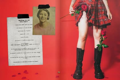 Booklet del nuevo álbum de Cazzu, Una niña inútil