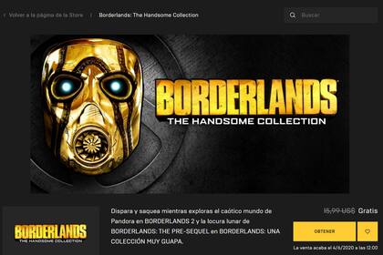 Borderlands: The Handsome Collection es otra de las entregas que la tienda Epic Games Store ofrece gratis, como ocurrió hace poco con exitoso GTA V