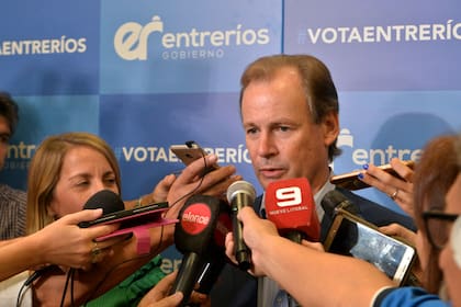 El gobernador de Entre Ríos, Gustavo Bordet. La cadena cárnica provincial pide su intervención por el cepo a la exportación