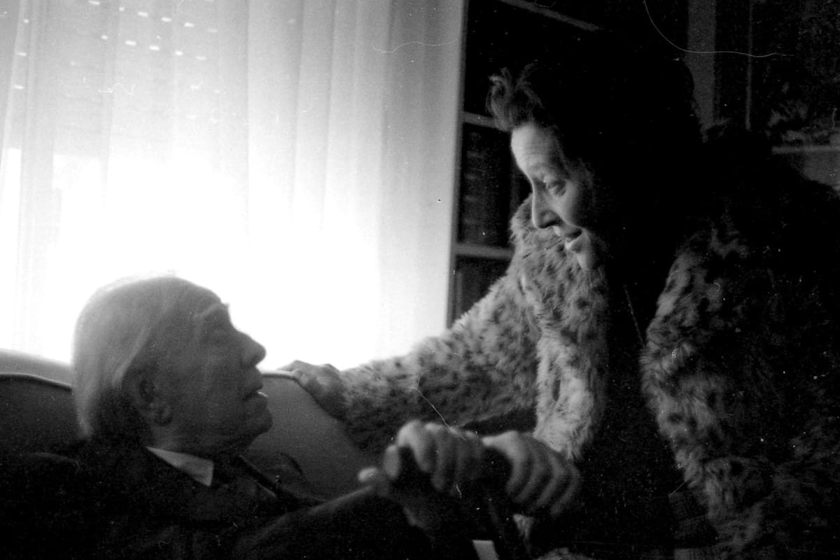 Borges y mamá, en algún momento de 1982 o 1983