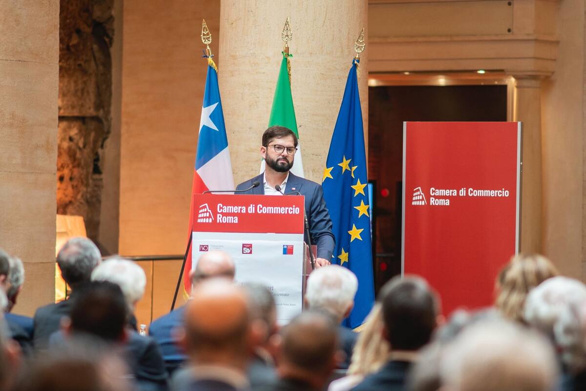 Boric en Italia