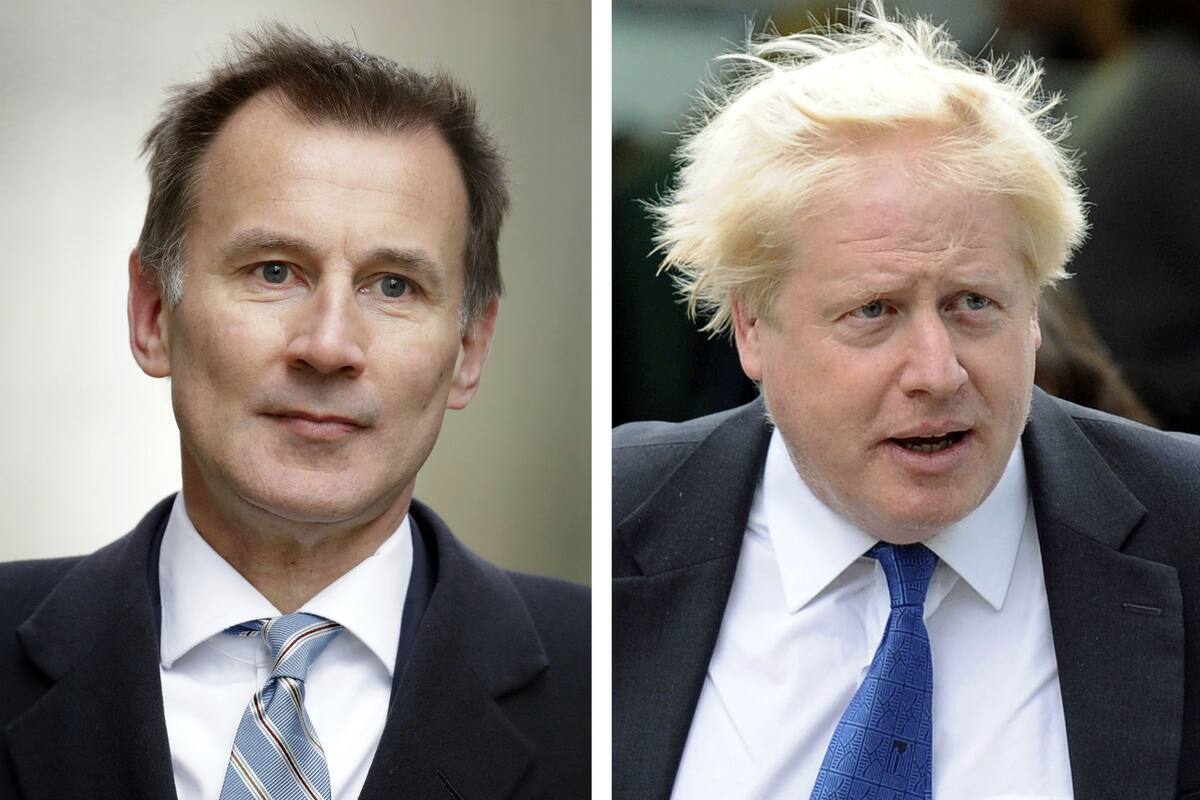 Boris Johnosn y Jeremy Hunt los finalistas que ahora se someterán a la votación de los 160.000 miembros del Partido Conservador.
