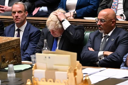 Boris Johnson atraviesa un momento delicado como premier británico. (Photo by JESSICA TAYLOR / UK PARLIAMENT / AFP)