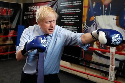 Boris Johnson, durante la campaña de 2019