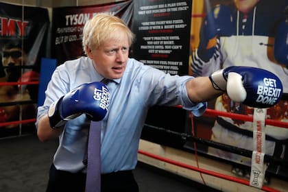 Boris Johnson, durante la campaña de 2019