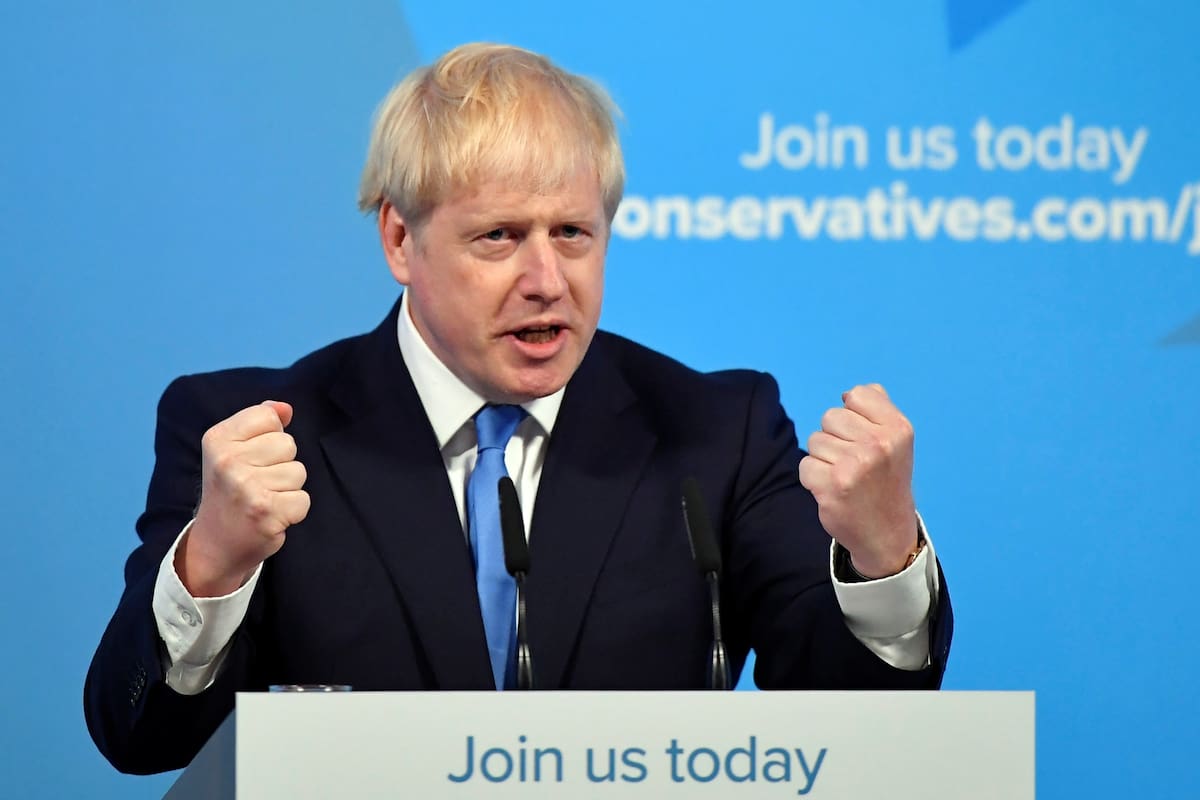 Boris Johnson habla después de ser anunciado como el próximo Primer Ministro de Gran Bretaña