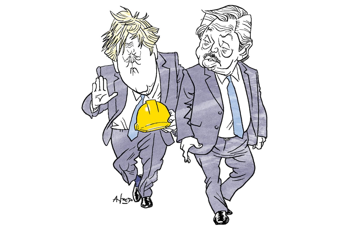 Boris Johnson y Alberto Fernández