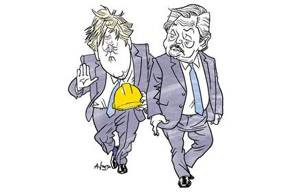 Boris Johnson y Alberto Fernández