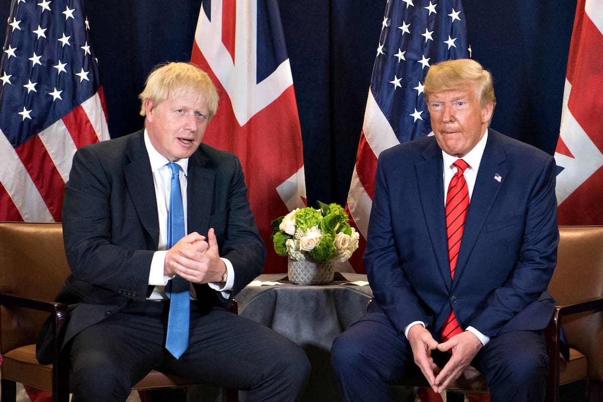 Boris Johnson y Donald Trump