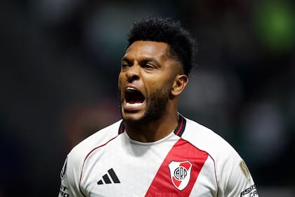 Borja anotó ocho goles en 49 partidos durante la última temporada y se va con el pase en su poder
Argentina's River Plate at the Allianz Parque Stadium in Sao Paulo, Brazil on September 24, 2025. (Photo by Miguel SCHINCARIOL / AFP)