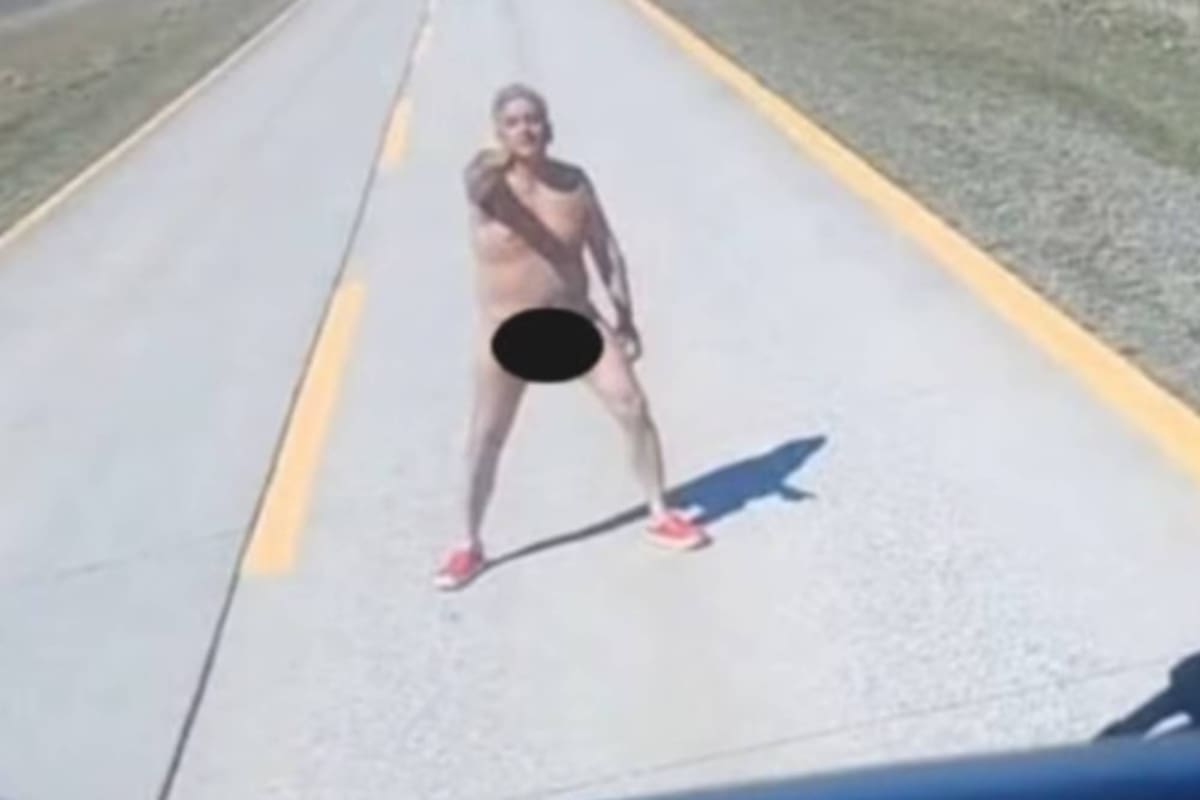 Borracho y desnudo: así se paseaba un hombre por una ruta chilena