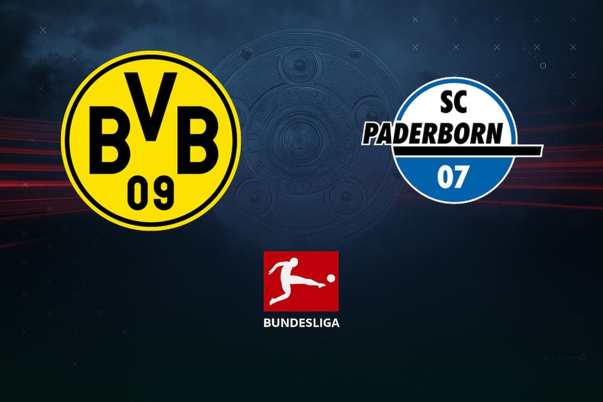 Borussia Dortmund y Paderborn disputaron uno de los encuentros de la jornada del fútbol aleman