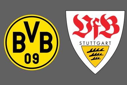 Borussia Dortmund y VfB Stuttgart disputaron uno de los encuentros de la jornada del fútbol aleman