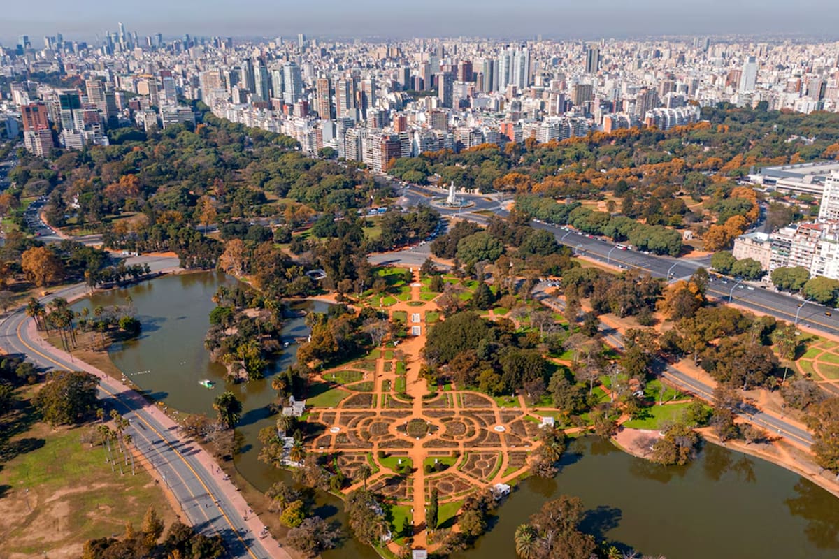 Bosques de Palermo en Buenos Aires, Argentina