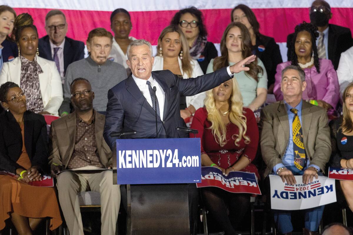 BOSTON, MA - APRIL 19: Robert F. Kennedy Jr. officially announces his candidacy for President on April 19, 2023 in Boston, Massachusetts. An outspoken anti-vaccine activist, RFK Jr. joins self-help author Marianne Williamson in the Democratic presidential field of challengers for 2024. (Photo by Scott Eisen/Getty Images)