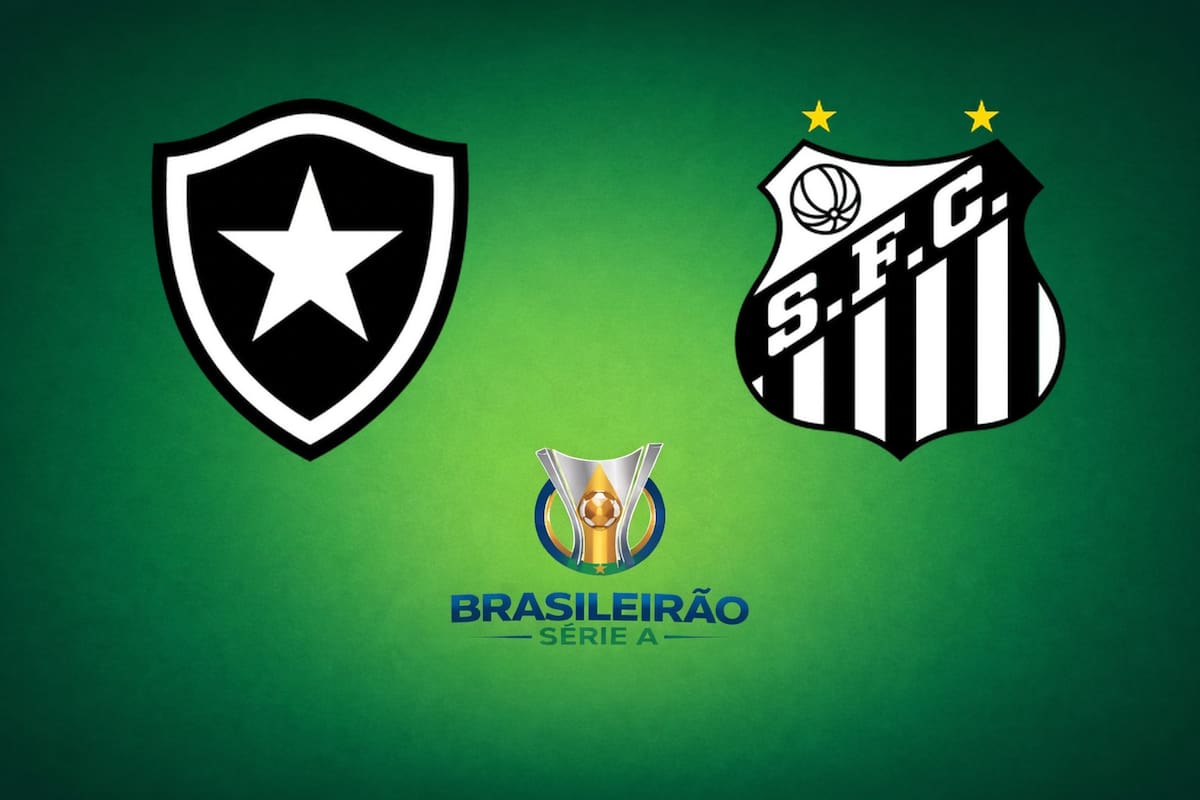 Botafogo venció 2-1 a Santos, por el Brasileirao Serie A 2026