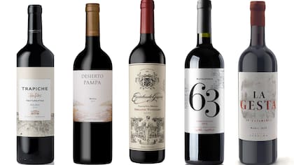 Botellas de malbec, jugosas y con vigor e identidad
