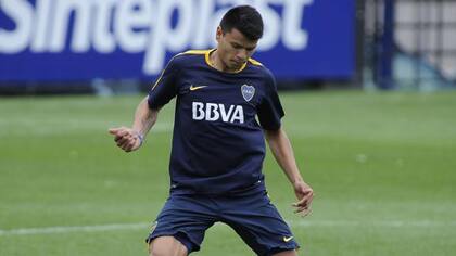 Bou jugó un par de partidos de Copa Libertadores con Boca, en 2020