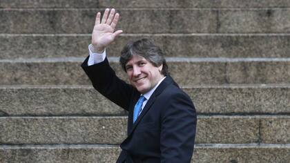 Boudou, en una de sus recientes visitas a los tribunales de Retiro