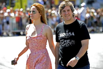 Boudou junto a su novia