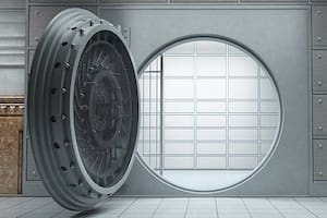 bóveda de máxima seguridad banco