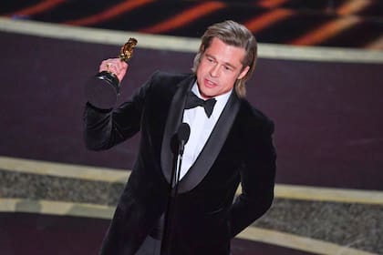 El intérprete con su segundo Oscar: ya había ganado el premio por su labor como productor de 12 años de esclavitud
