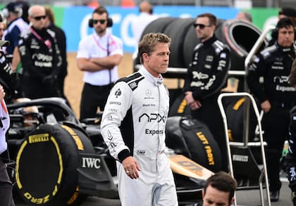 Brad Pitt graba escenas de la película de F1 en algunos de los Grandes Premios