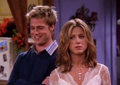 Brad Pitt interpretó a Will Colbert en Friends, serie protagonizada por Jennifer Aniston