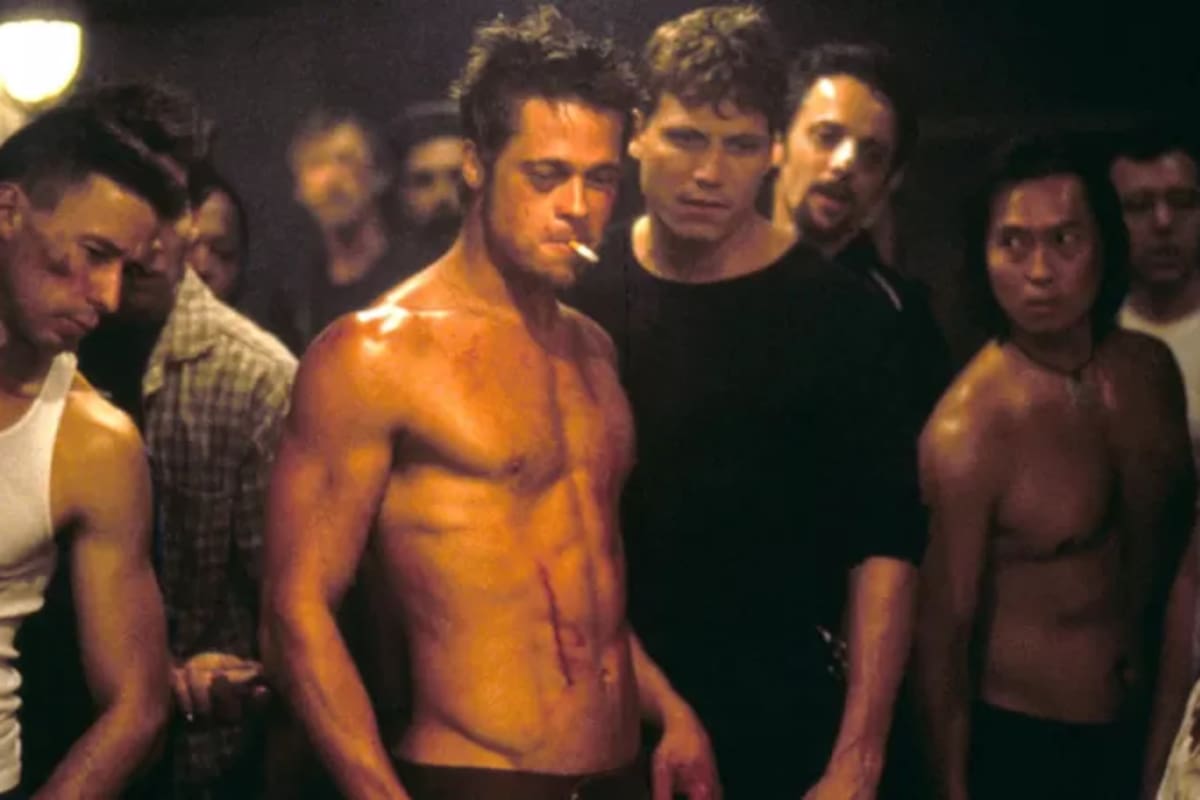 Brad Pitt interpretó al anárquico Tyler Durden en "El club de la pelea"