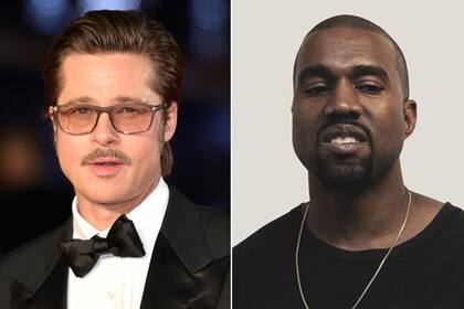 Brad Pitt y Kanye West