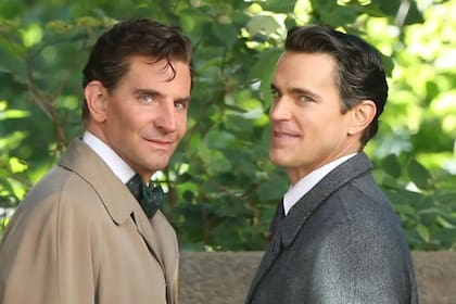Bradley Cooper y Matt Bomer, a punto de filmar la escena del beso