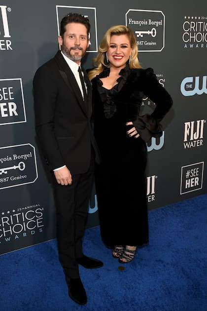 Brandon Blackstock y Kelly Clarkson en enero de 2012