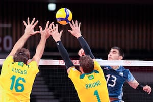 Brasil reaccionó en los últimos sets y derrotó a Argentina en el vóley masculino