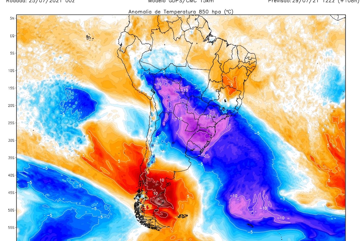 Brasil registrará una de las peores olas de frío polar