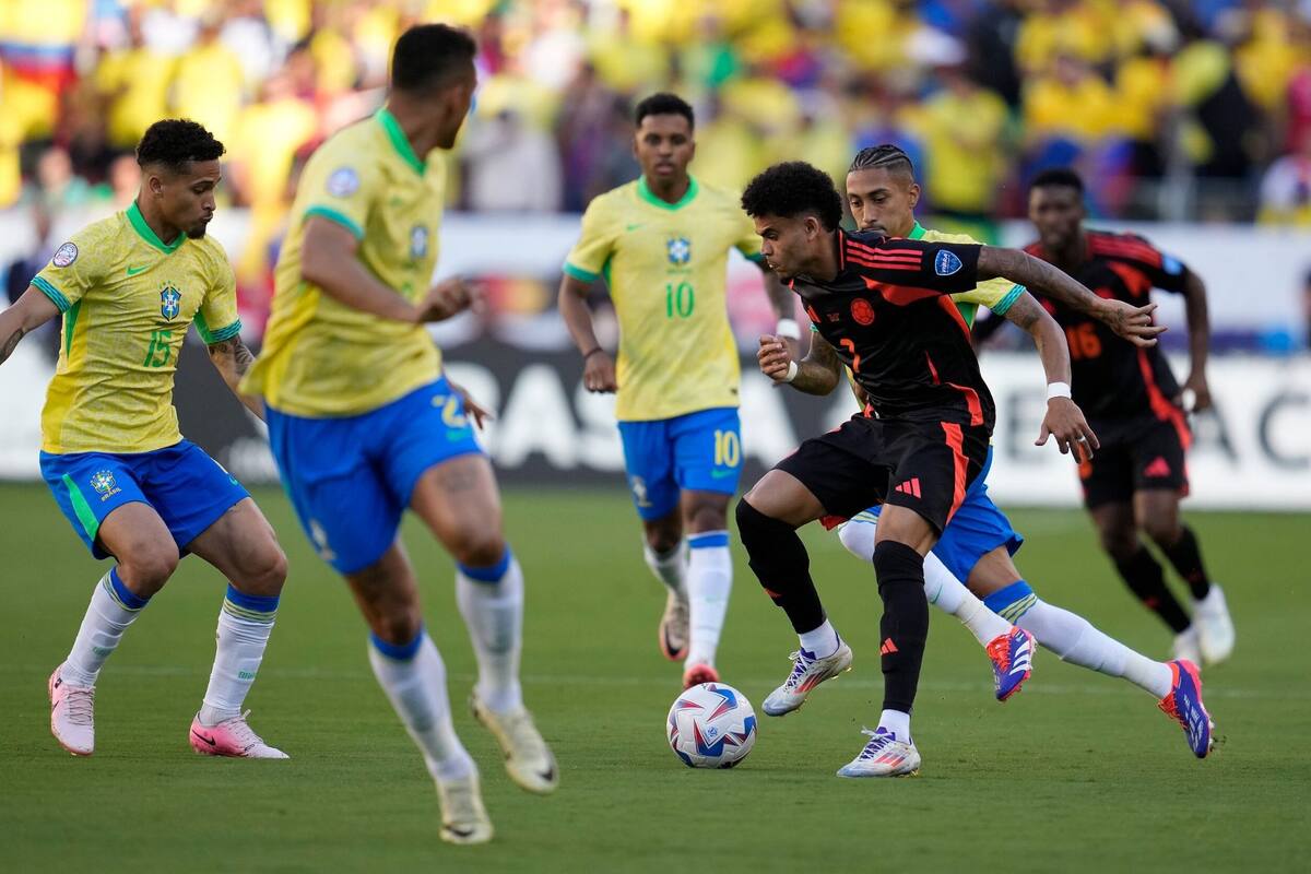 Brasil y Colombia se verán las caras por la fecha 13 de las Eliminatorias Sudamericanas (Foto: Archivo)