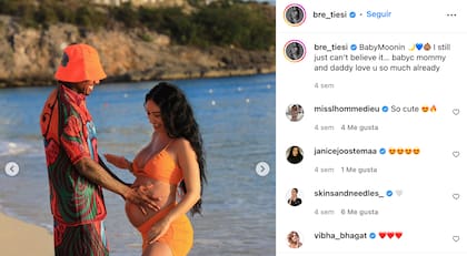 Bre Tiesi es la última mujer con quien el famoso habría procreado
