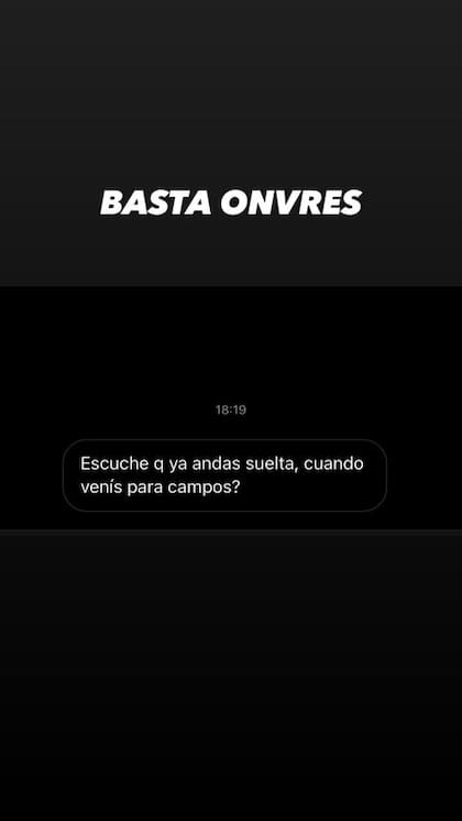 Brenda Asnicar publicó un chat privado para mostrar cómo la contactan los hombres tras su ruptura con Duki.