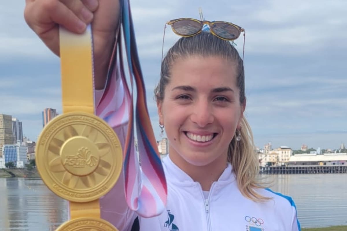 Brenda Rojas ganó tres medallas de oro en canotaje y sumó para la delegación nacional en Asunción