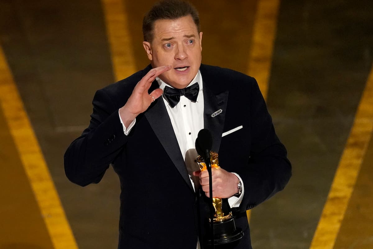 Brendan Fraser se emocionó hasta las lágrimas al agradecer su premio