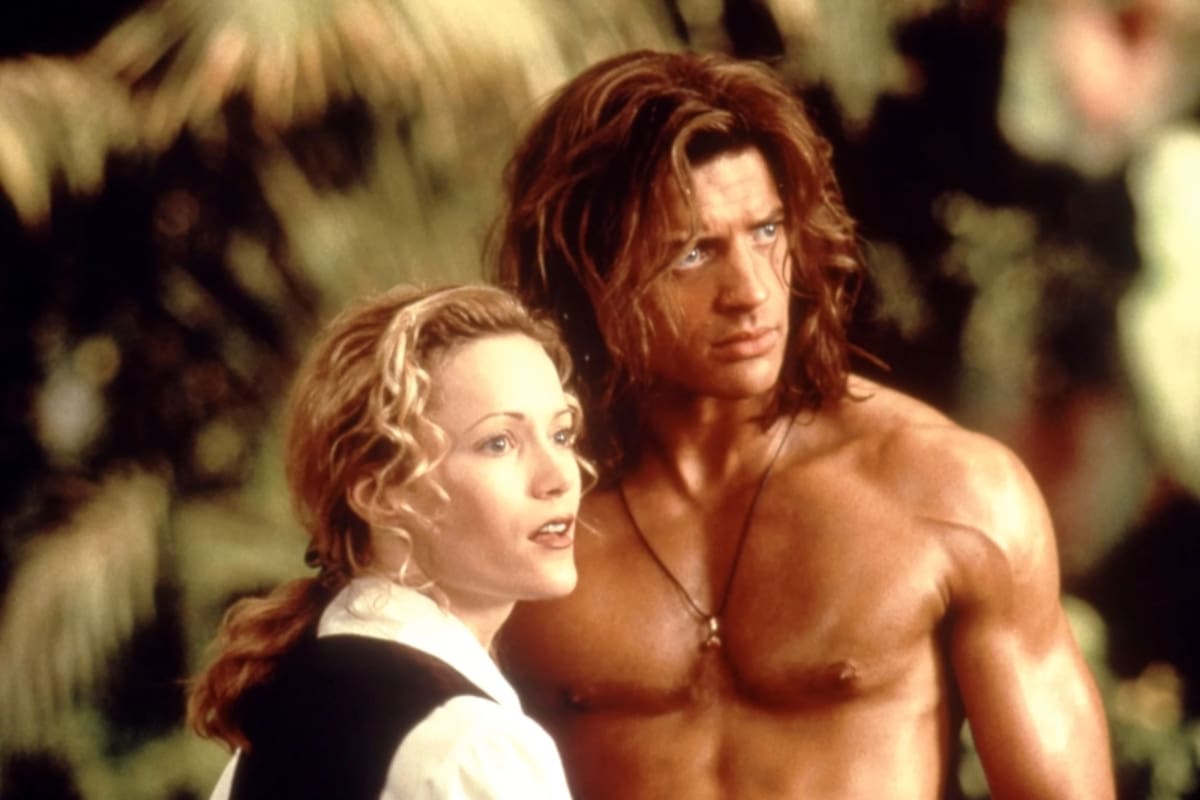 Brendan Fraser y Leslie Mann en George de la selva